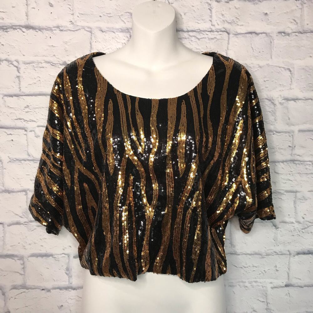 Sans Souci Gold Beaded Blouse